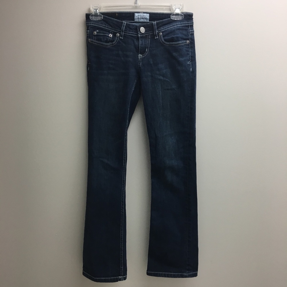 Dark Navy Blue Denim Bootcut Jeans
